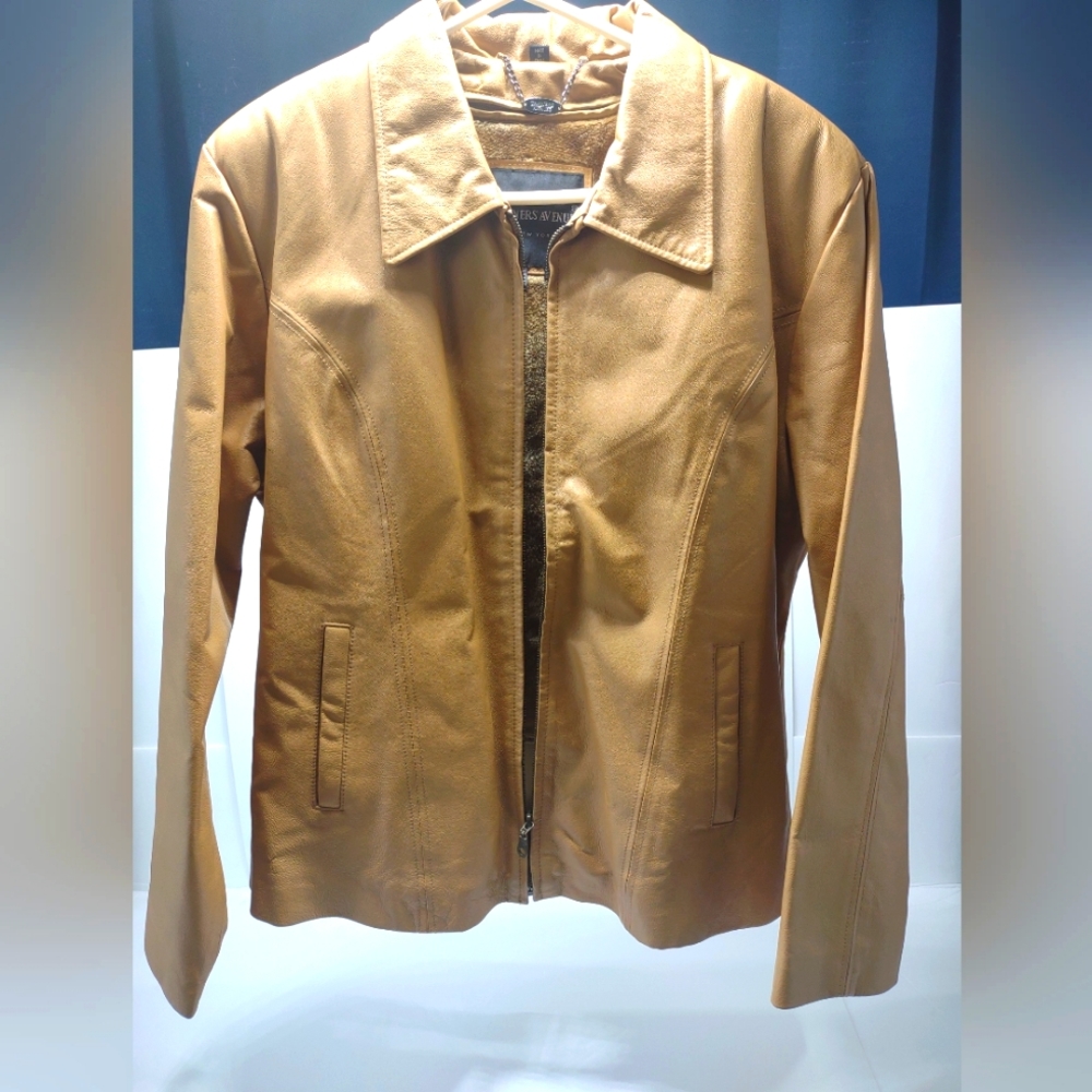 Tanners Avenue New York Tan leather jacket. 2XL